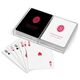 Outline Shaped Oval Monogram with Text Double Deck Playing Cards Image 2 of 2